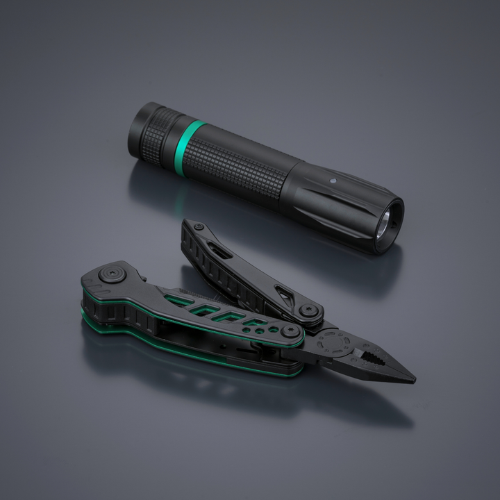 Optima Color set II: multitool & small flashlight