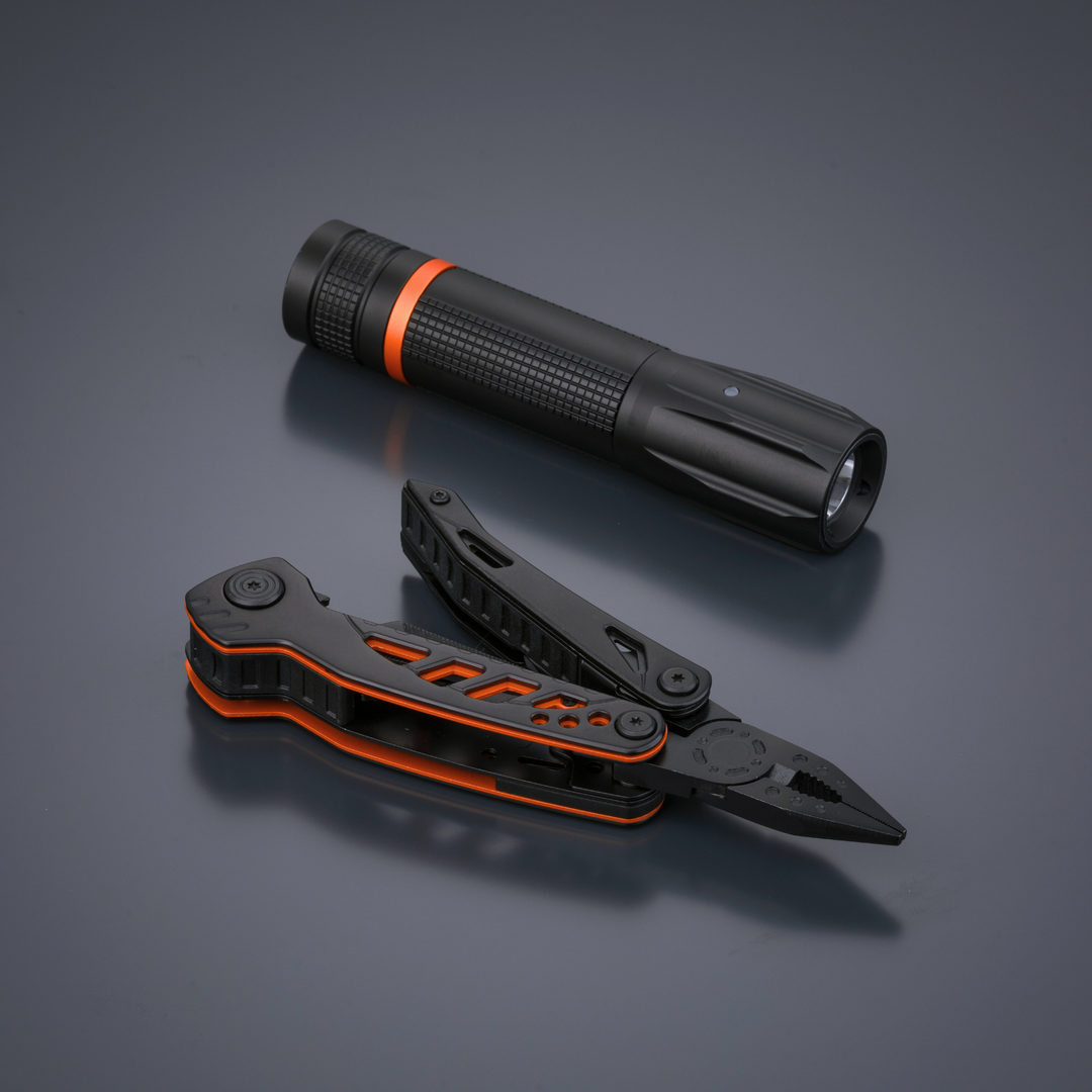 Optima Color set II: multitool & small flashlight