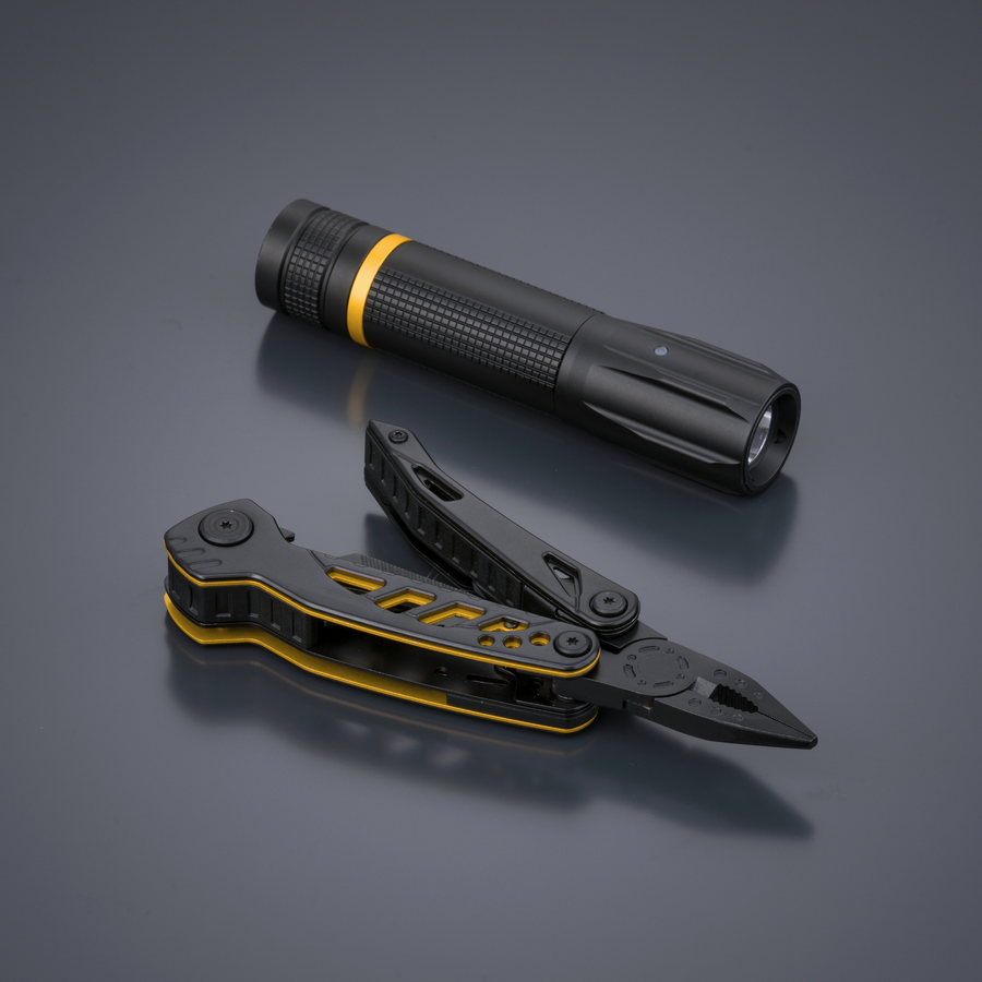 Optima Color set II: multitool & small flashlight
