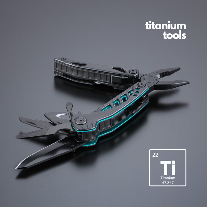 Optima titanium-coated steel multitool