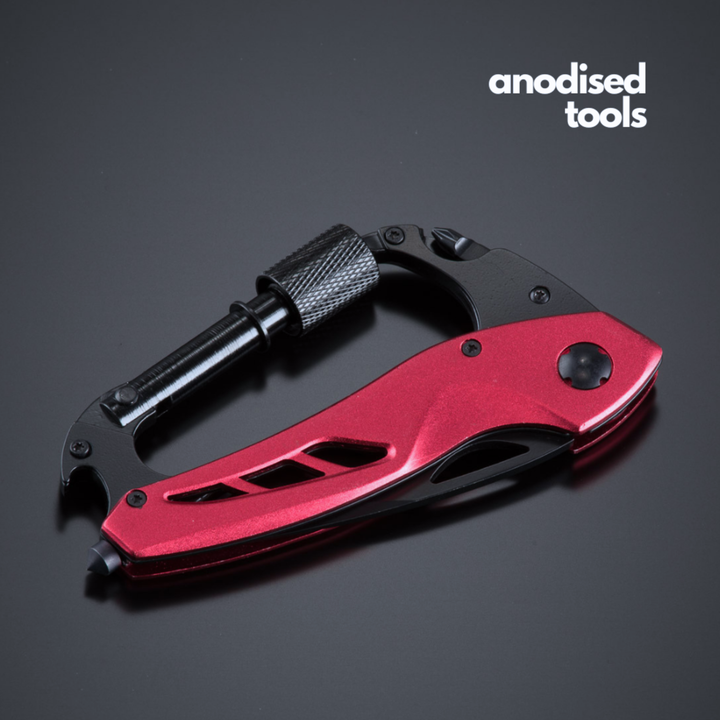 Optima folding knife with carabiner