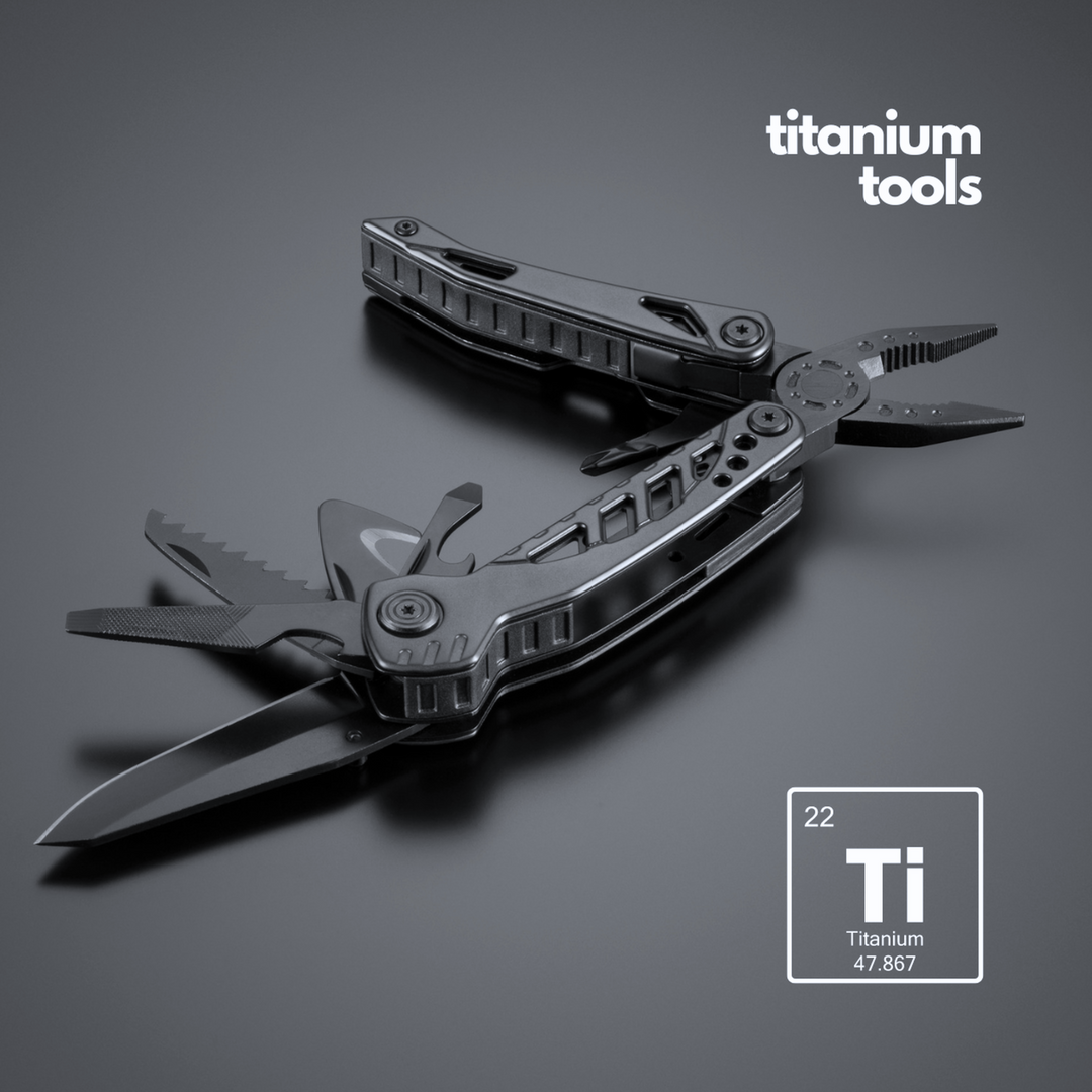 Optima titanium-coated steel multitool