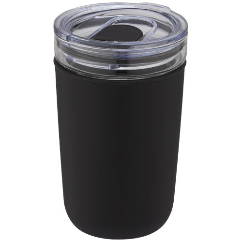 Bello 420 ml glas krus med ydervæg i genbrugsplast