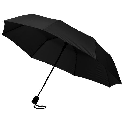 Wali 21" foldbar paraply med automatisk åbning