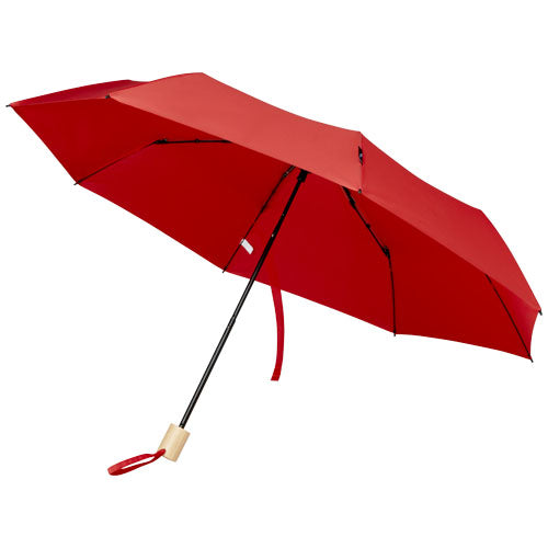 Birgit 21" foldbar vindtæt paraply af genvundet PET